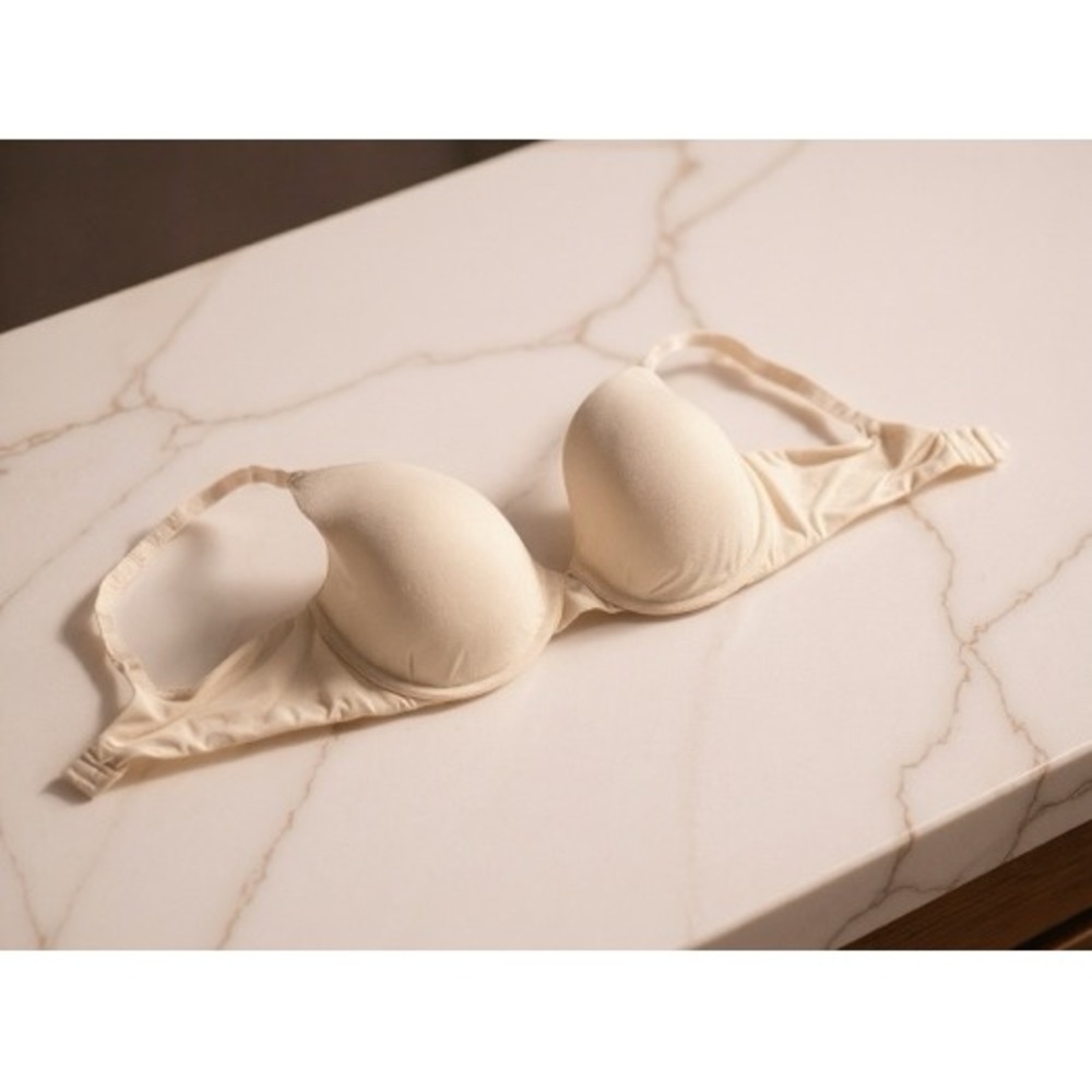 Victorias Secret Beige Push Up Bra 36D Double Demi Underwire Comfort Everyday‎